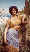 John William Godward Ionian Dancing Girl USA oil painting artist